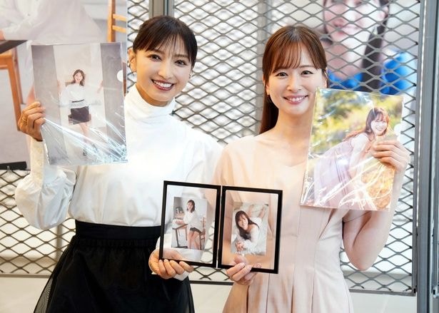 望月理恵(写真左)と皆藤愛子