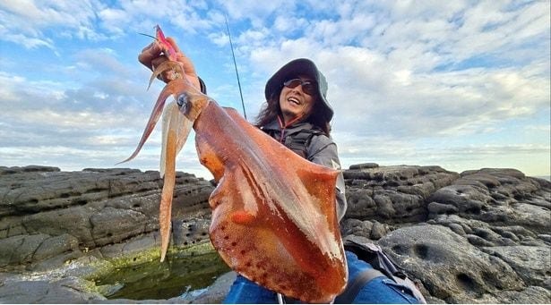 ド迫力の超大型アオリイカ“レッドモンスター”に挑む　アングラーが夢見る巨大魚との激闘に密着＜巨大魚・春の陣2026＞