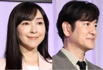 麻生久美子＆田中直樹、夫婦役の2人が笑顔でピースをするクランクアップショットに「素敵なご夫婦」の声＜月夜行路＞