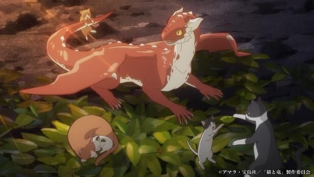 <猫と竜>孤独な火吹き竜の赤ちゃん…母猫は引き取ることを決意する 第1話あらすじ、先行カット、予告映像解禁