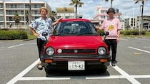つるの剛士が憧れたホンダ・シティに小峠英二も大興奮　“妻との未来”を重ねたAMG GTクーペも体感＜小峠英二の試乗最高！＞