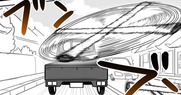 トラックの荷台に積んだ大きなパイプが落下⁉…バリ島在住の作者による“九死に一生エピソード”に「無事でよかった」【漫画】