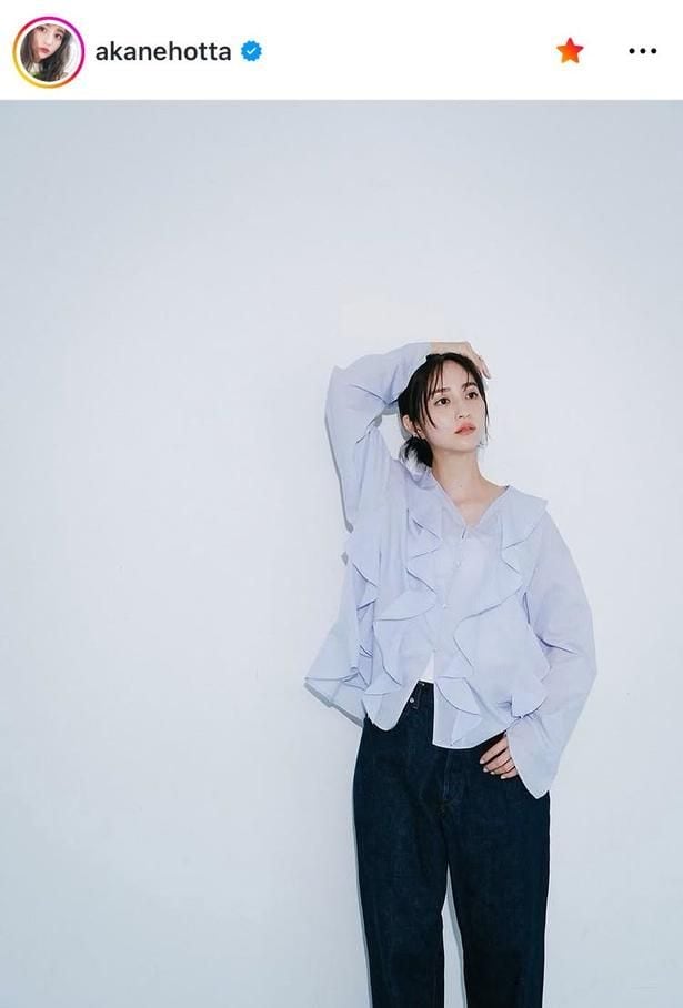 【写真】堀田茜、美人度跳ねあがるフリルコーデ