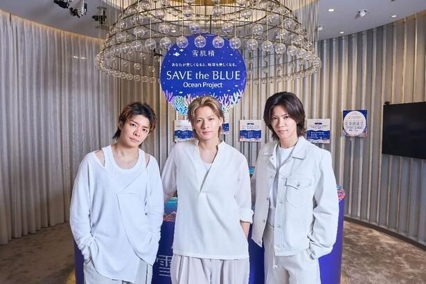“冷やし雪肌精”体感POP-UP「SEKKISEI COOLING LOUNGE」に来場したNumber_i