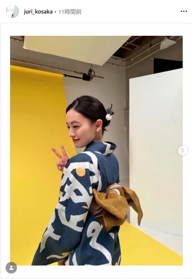 【写真】上坂樹里、浴衣姿の“振り向きショット”