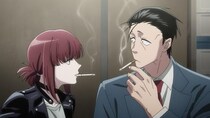 ＜スーパーの裏でヤニ吸うふたり＞くたびれサラリーマンと奇抜な服の女性が喫煙所で出会う　第1話あらすじ＆先行カット公開