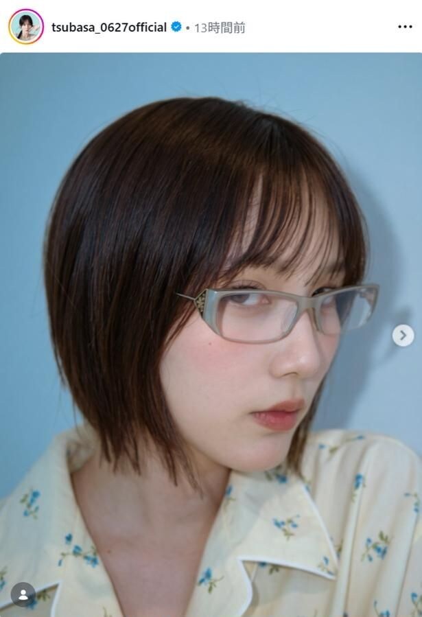 【写真】本田翼、“個性派”デザインのメガネをかけた横顔ショット