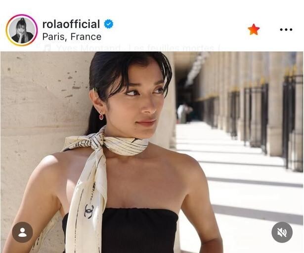 【写真】“美デコルテ×美肩”輝くオフショルコーデ…ローラ、パリの陽光を浴びた姿