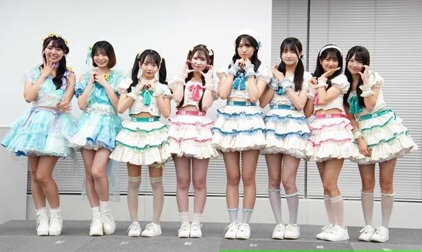 イベントに登場した AND CaaaLL・豊⽥ルナ、東条澪、Shibu3 project(写真左から)