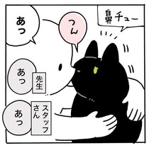 動物病院で緊張する猫…不安な中、飼い主へ見せた究極の“愛情表現”に「かわいすぎて悶絶」の声【漫画】