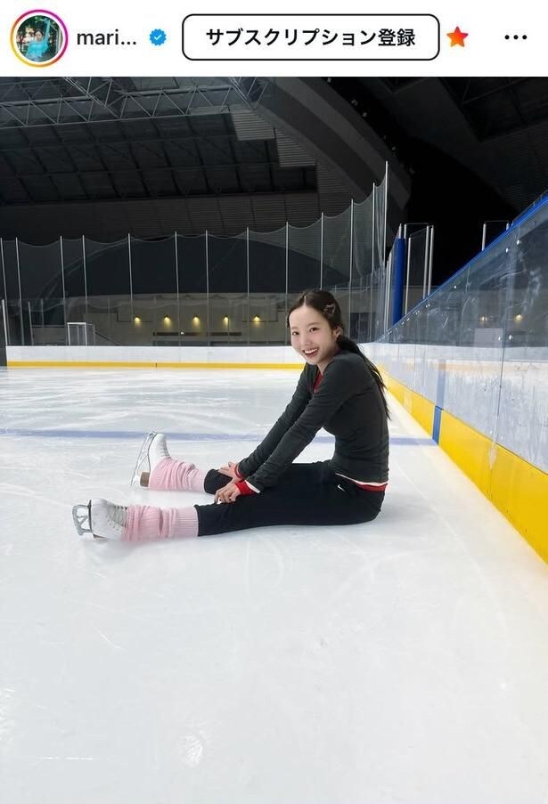【写真】“ピンク”の差し色がかわいらしいスケート衣装…本田真凜、無邪気な笑顔