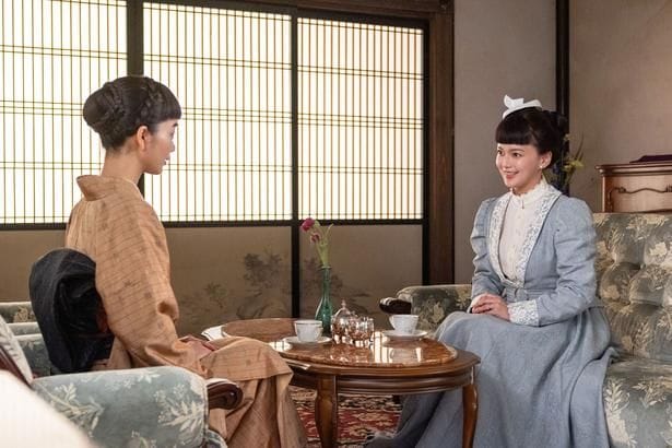 りん(見上愛)は捨松(多部未華子)のもとを訪れる