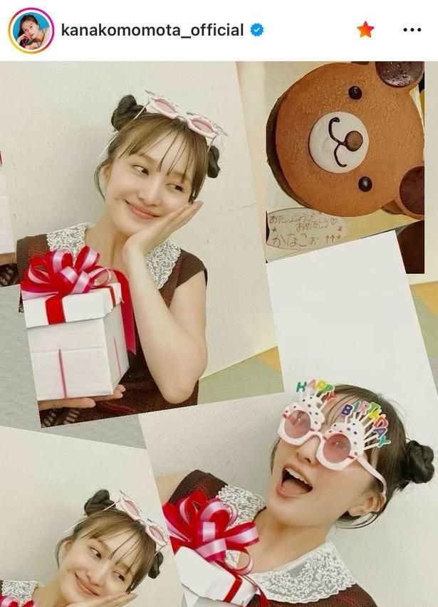 【写真】ツインお団子ヘアで“32歳”誕生日…百田夏菜子、頬添えがキュートな姿