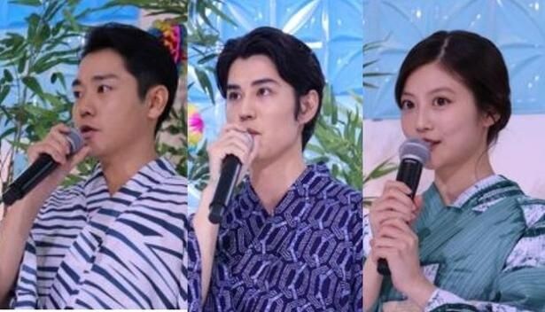 今田美桜＆寛一郎＆泉澤祐希、最後まで笑顔をキープ…強風でも撮影に挑む姿が「さすがプロです！」と反響＜クロスロード＞