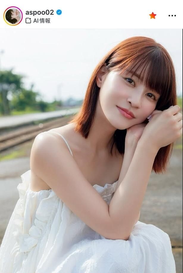 【写真】岸明日香、白いふわりワンピで美顔輝く姿