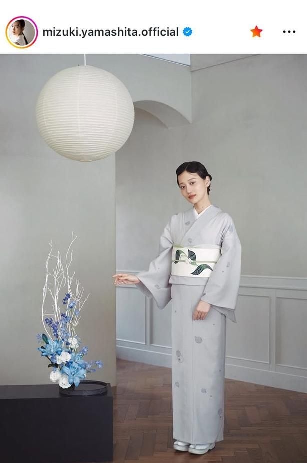 山下美月、和装ショット