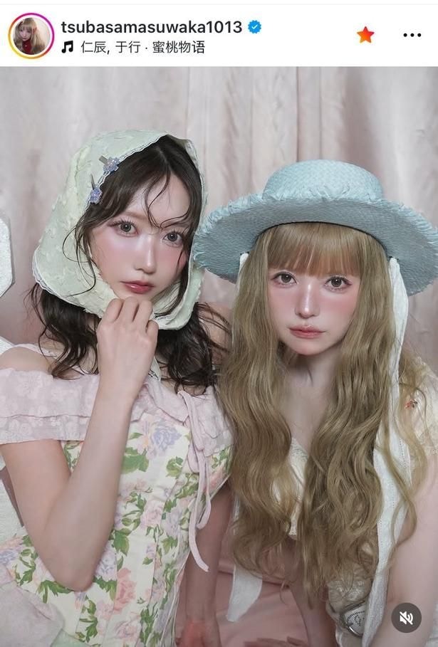 【写真】益若つばさ、モデルの菅野結以と“甘め”ガーリーコーデ姿