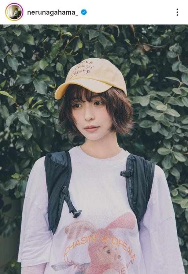 【写真】長濱ねる、キャップ姿がかわいいカジュアルコーデ