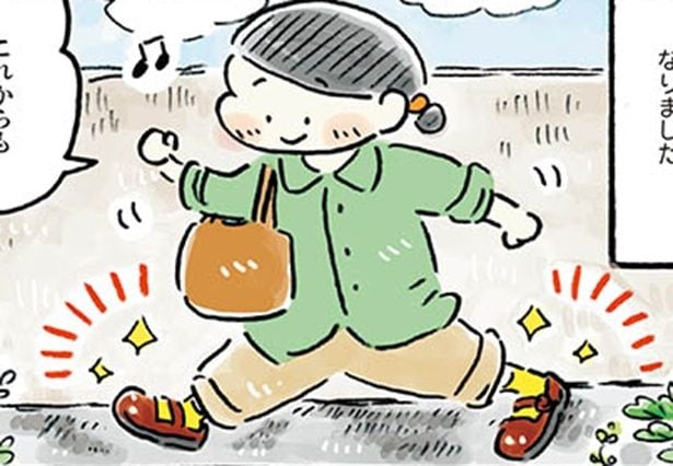 【漫画】汚れていた革靴がピカピカに蘇った！ 今月のごほうび予算1000円で靴磨きを依頼