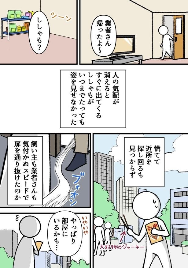 『飼い始めの頃の大事件』より