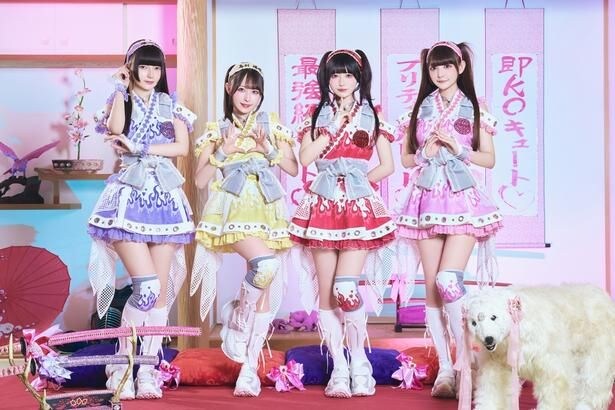 きゅるりんってしてみて（写真左から環やね、島村嬉唄、逃げ水あむ、チバゆな）