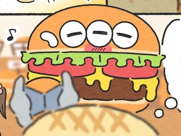 爆睡中の“ハンバーガー”を心配する乗客たち…電車でのほっこりエピソードに「優しい世界」と反響【漫画】
