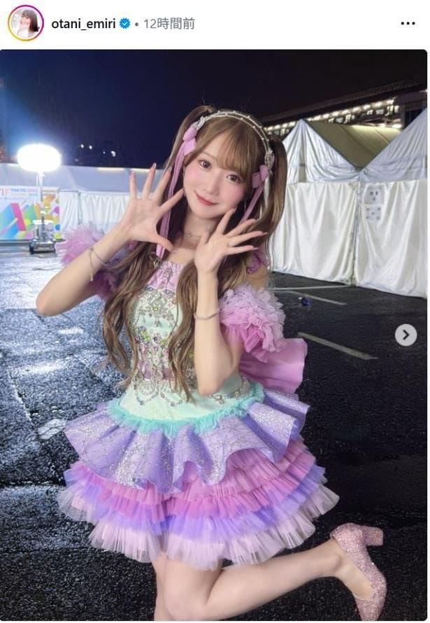 【写真】=LOVE・大谷映美里、アイドルらしさ全開“ジュエリー衣装”披露