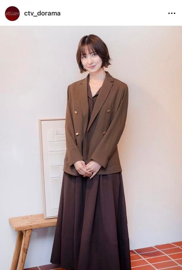 【写真】篠田麻里子、全身ブラウンの上品な“ママ友コーディネート”に「かっこいい」の声