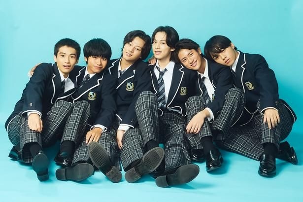 「GTO」男子生徒キャスト(左から)及川桃利、川口和空、森本陸斗、難波碧空、西浦心乃助、柴崎楓雅