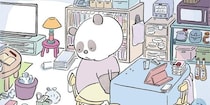 散らかった部屋は"日々をがんばった証拠"…自分を鼓舞しながらマイペースに片付けるパンダのぐれいさんに「元気出ました」の声【漫画】