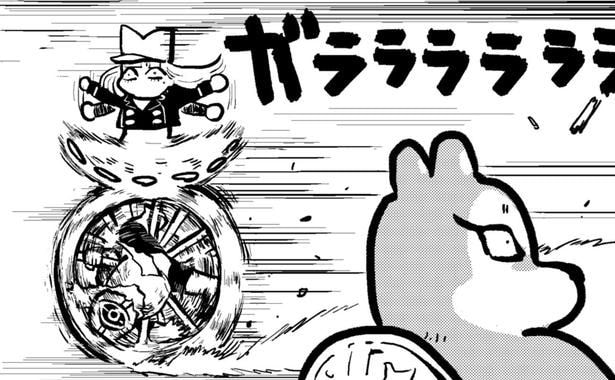 柴犬の騎士と炭鉱に向かう教団御者と単眼バケツ
