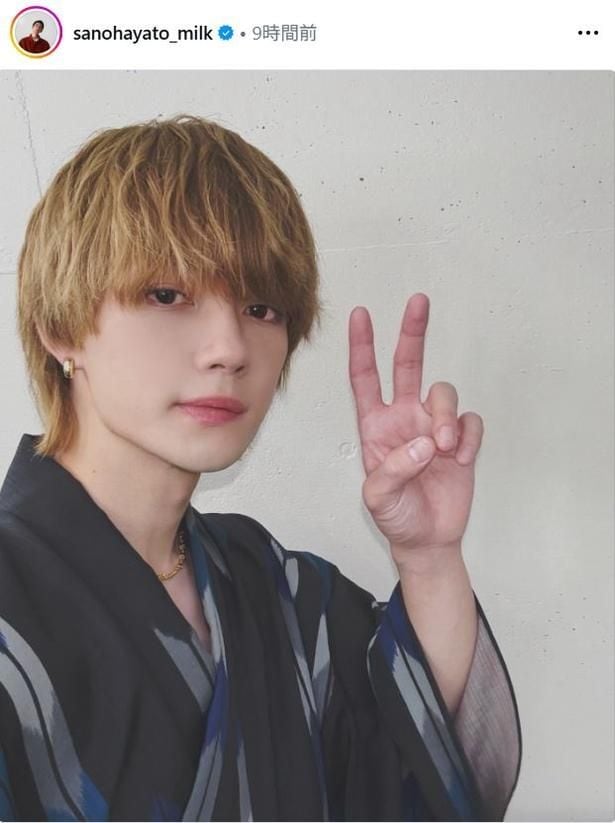 【写真】佐野勇斗、金髪×浴衣姿に「メロい」の声が殺到