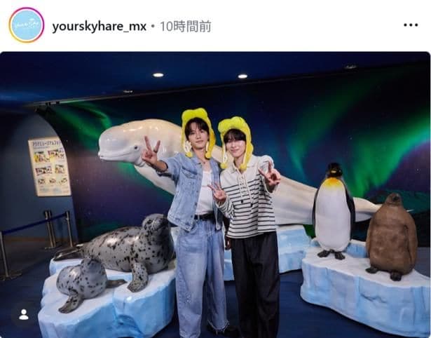【写真】お揃いの被り物をつけて笑顔を見せる福田歩汰&相原一心がかわいすぎる…