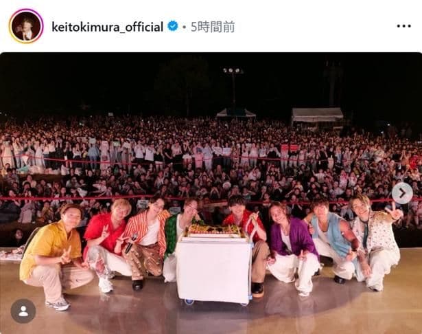 【写真】FANTASTICS・木村慧人、ケーキを前に満面の笑み…メンバー＆ファンとの誕生日ショット