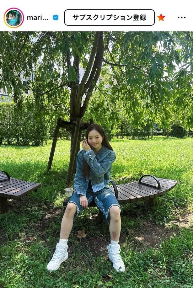 【写真】本田真凜、ショートパンツから覗く練習の証の“アザ”