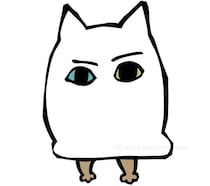 特徴的な耳をしたネコではない“メジェドさま”…動く猫じゃらしへの反応に「あらがえないよね」の声【漫画】