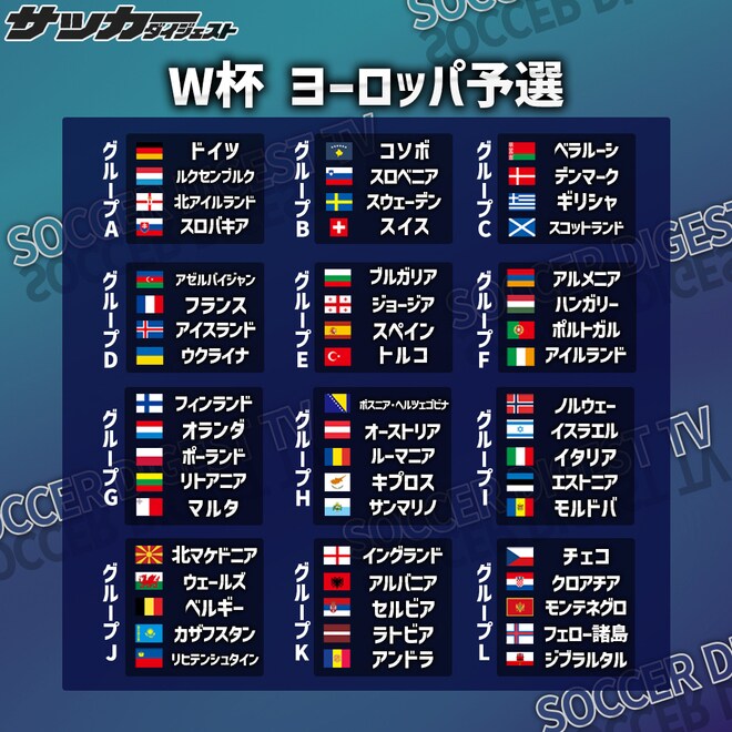 いよいよ佳境の欧州予選。10月の全対戦スケジュールと気になるドイツとイタリアの行方【北中米ワールドカップ】