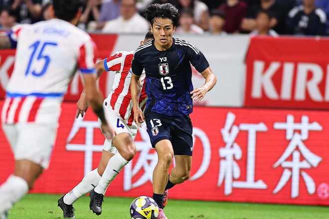 攻撃に専念させてこそ活きる中村敬斗。果たしてウイングバックに縛りつけておくべきか【日本代表】