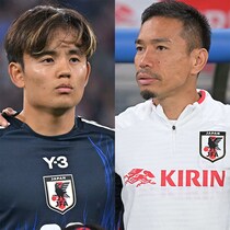 「ダメよ、お前!」長友佑都が久保建英に“愛のツッコミ”。歴史的快挙の夜、記者団の笑いを誘った２人の軽快なやり取り【ミックスゾーン秘話／日本代表】