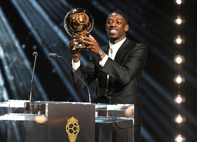 “下馬評通り”デンベレは選出されたバロンドール。個人的には11位だった…【コラム】