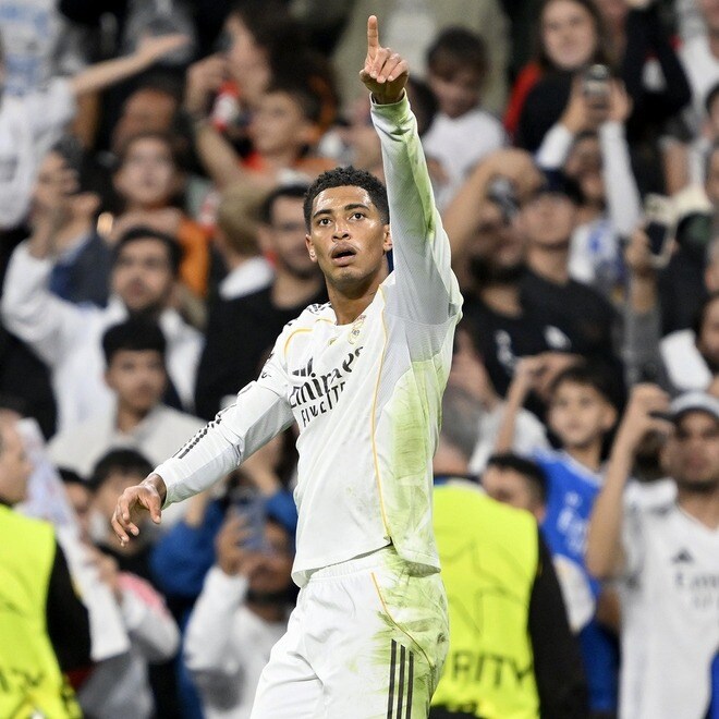 「世界で最も完成された選手の一人だ」マドリー指揮官は大満足。ベリンガムが“完全復活”を予感させる千金弾「活躍を心から嬉しく思う」【CL】