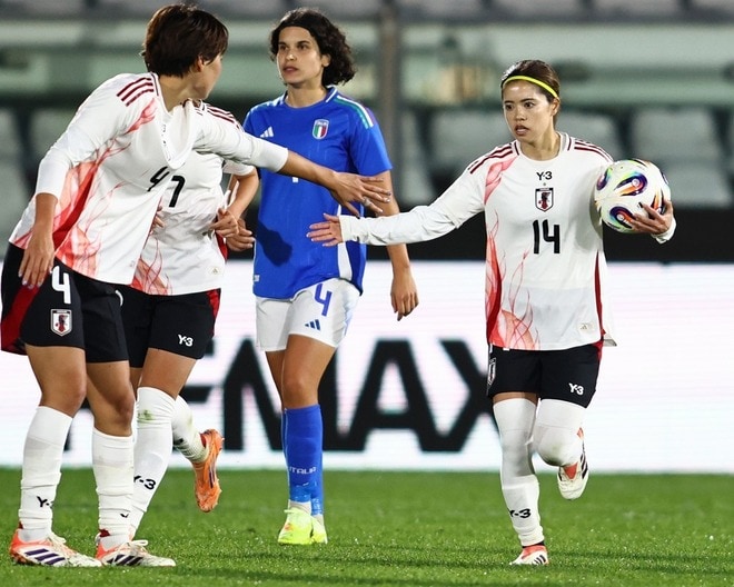なでしこジャパン、敵地でイタリアと１－１ドロー。先制を許すも、長谷川唯が絶妙フィニッシュで同点弾