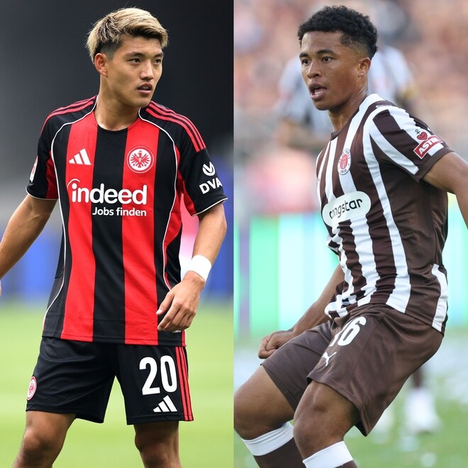 注目のブンデス日本人対決で堂安＆藤田が揃って先発入り！ フランクフルトがホームでザンクトパウリを迎え撃つ