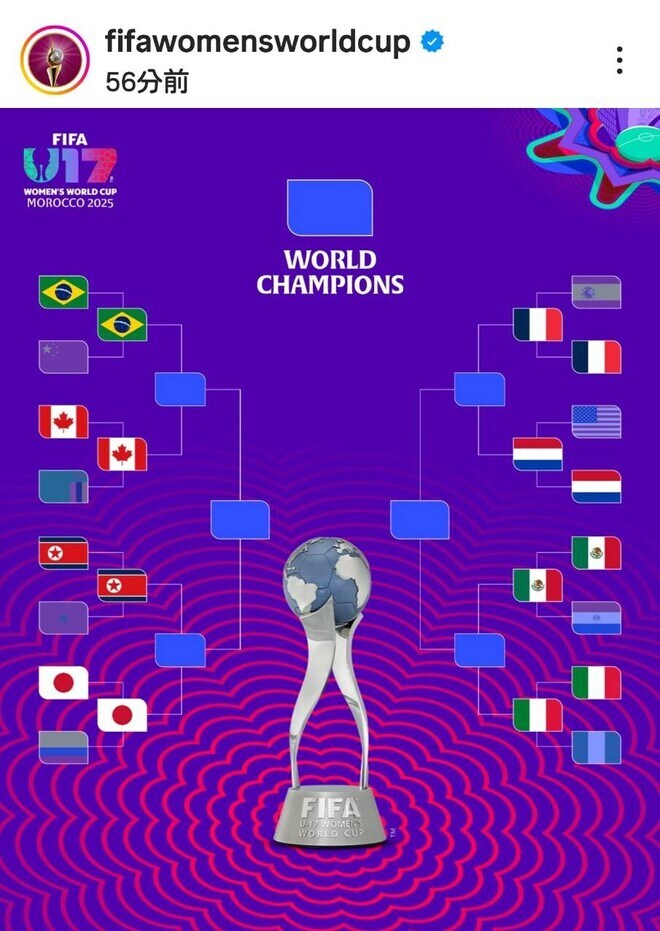 「次が実質上の決勝戦」日本は北朝鮮と激突。ベスト８の対戦カードに脚光「南米で唯一残ったチームを応援」「メキシコとカナダに大きな拍手」【U-20女子W杯】