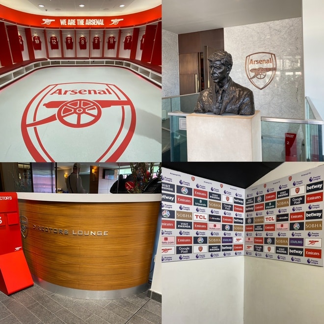 アーセナルの本拠地エミレーツの内部に潜入! スタジアムツアーを体験レポート。ロッカーには隠れたこだわりが【現地発】