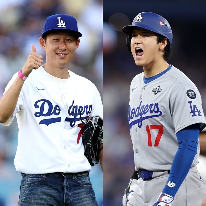 「大谷翔平とキム・ヘソンの勝利の瞬間に飛び上がる」韓国主将ソン・フンミン、ドジャースのWS連覇に大はしゃぎ！「まるで自分の勝利のように…」