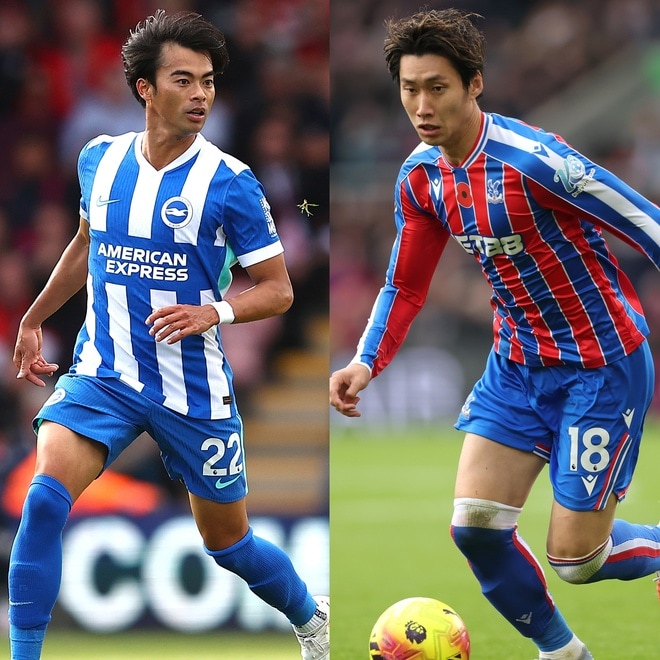 ライバル関係にあるパレスとブライトン、今季の鎌田と三笘のパフォーマンスはそれぞれのチーム状態を象徴している【現地発】