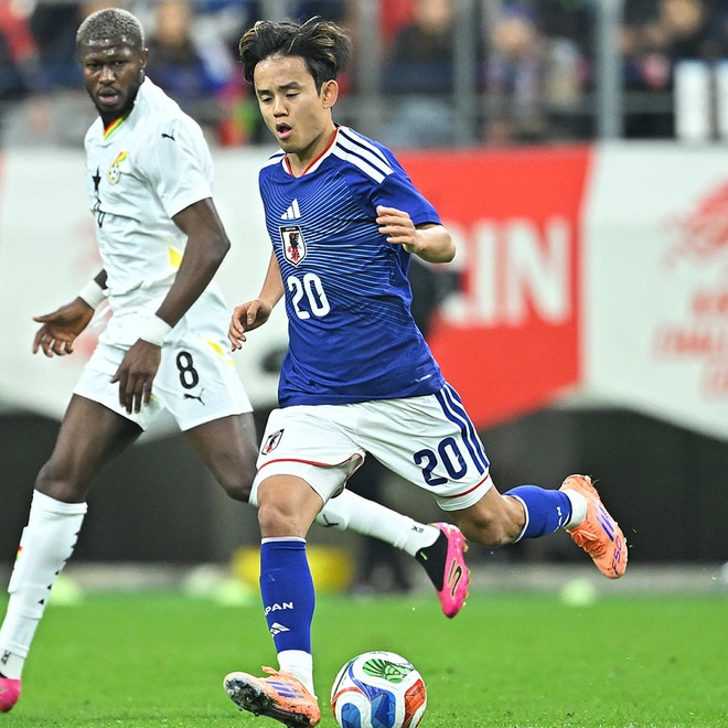 大胆さに欠けるシーンもあったが…。それでも堂安のゴールをお膳立てした久保建英はガーナ戦で最低限の仕事をした【日本代表】