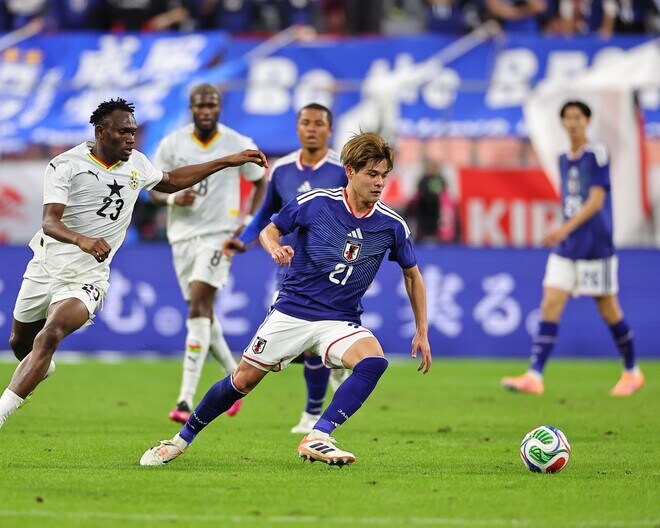 内田篤人がガーナ戦で躍動した24歳MFを称賛「非常に良かった」。ハイレベルな中盤のポジション争いにも言及「今後も続くと思います」