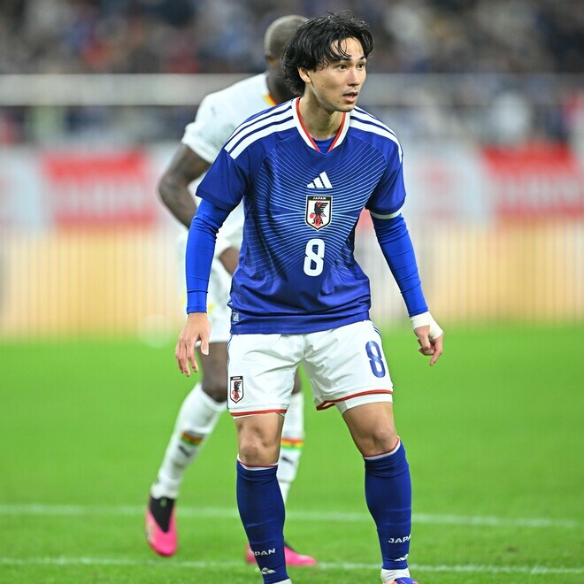 「いいスピードのパスをくれた」２戦連発の日本代表MFがアシストしたボランチに賛辞！ガーナの脅威となるも“意外”だった反省の弁「最後のクオリティがもっと…」